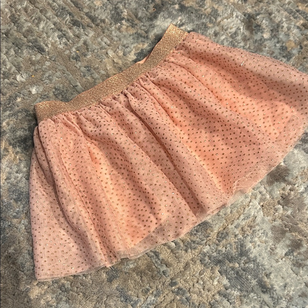 Disney Peach Sparkle Skirt for Kids